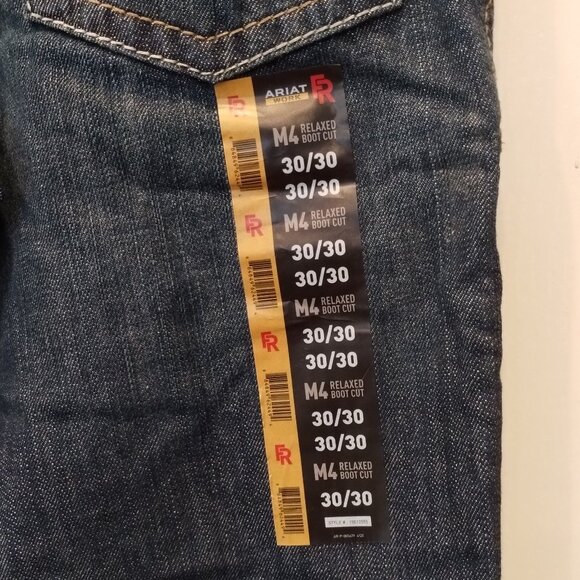 Ariat FR M4 Relaxed Boot Cut Shale Jeans Size 30/30 NWT - Picture 5 of 9